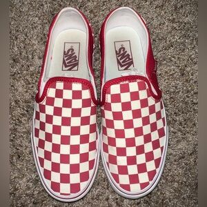 RED CHECKERED VANS